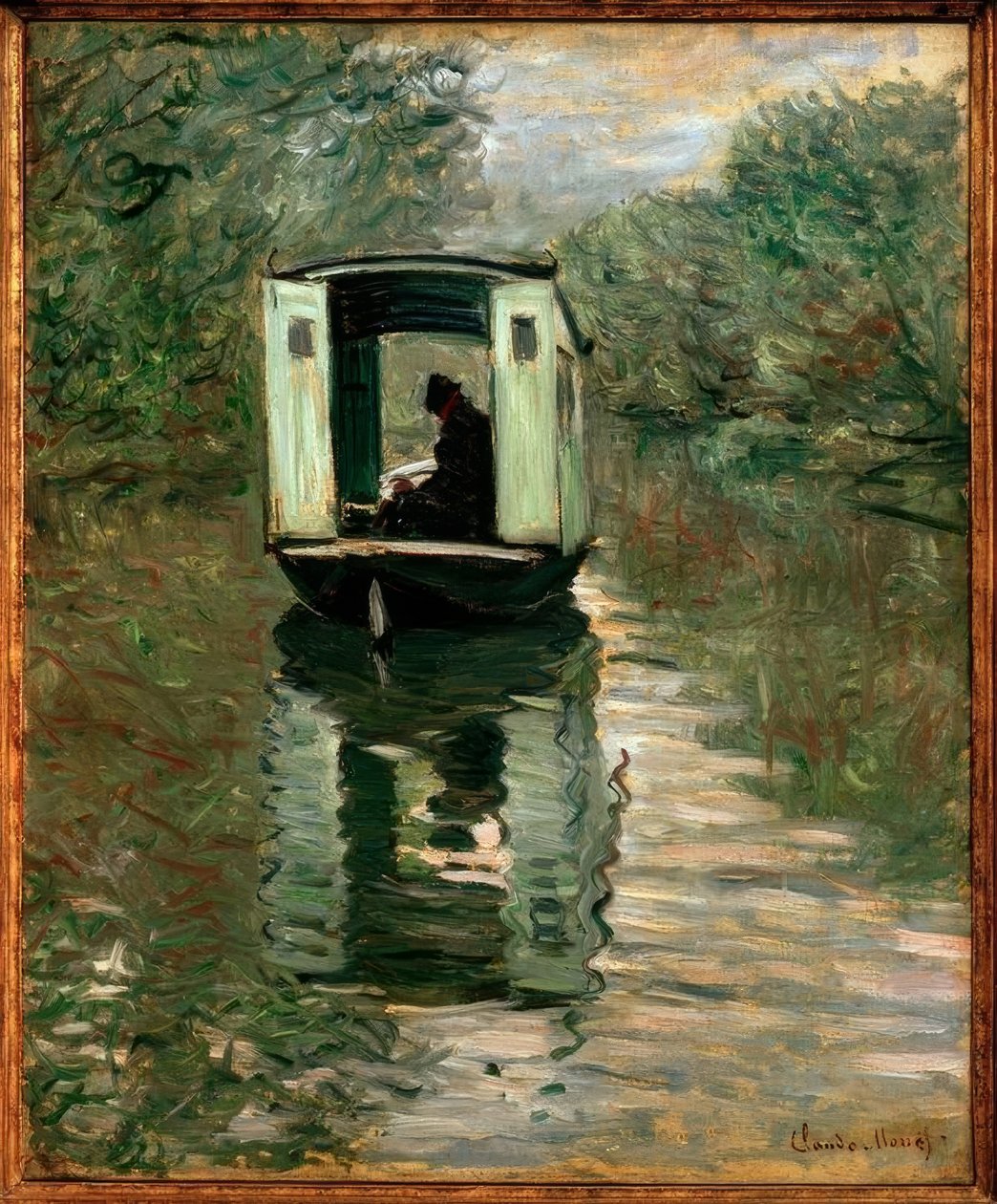 Le bateau-atelier - Claude Monet
