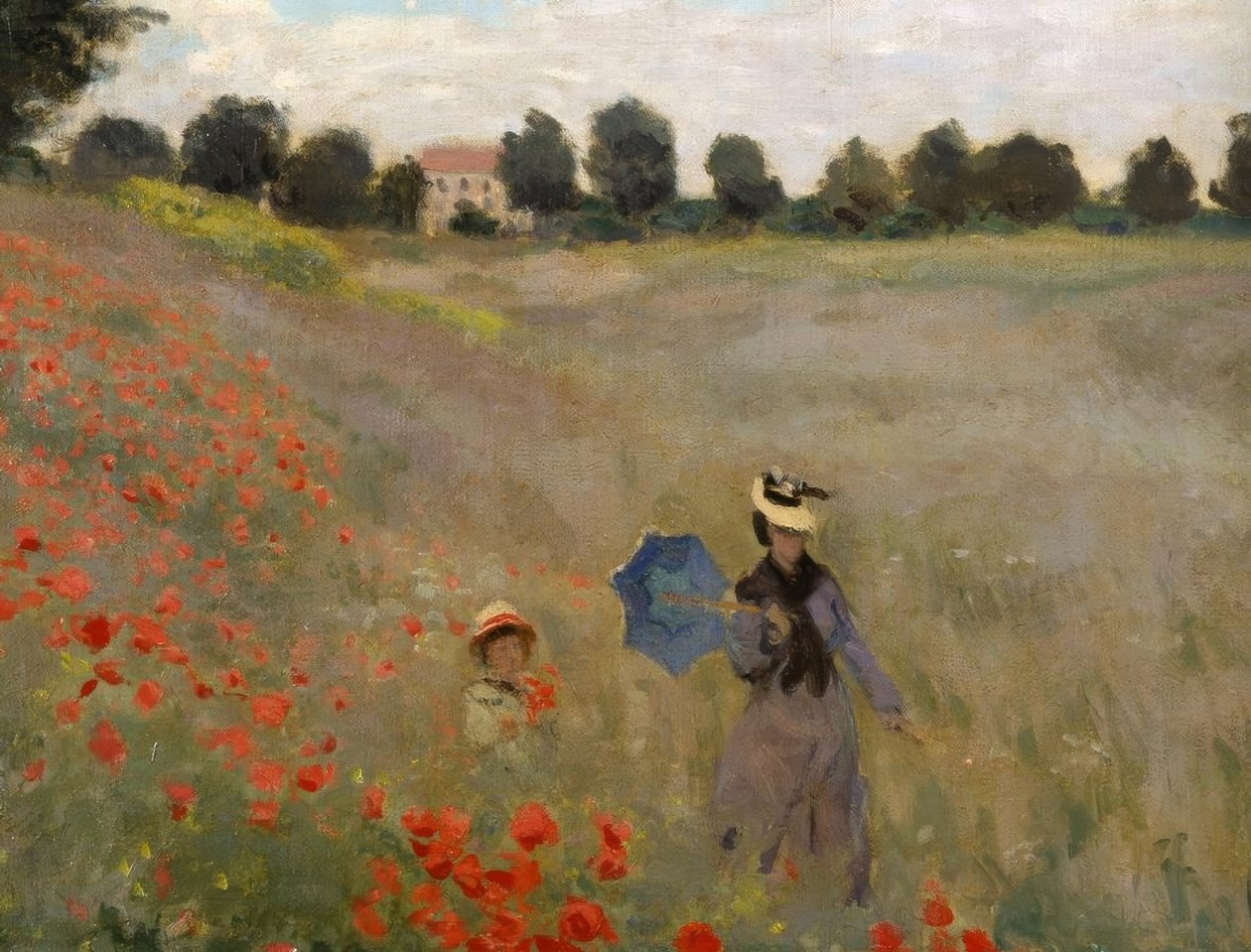 Les Coquelicots à Argenteuil - Claude Monet
