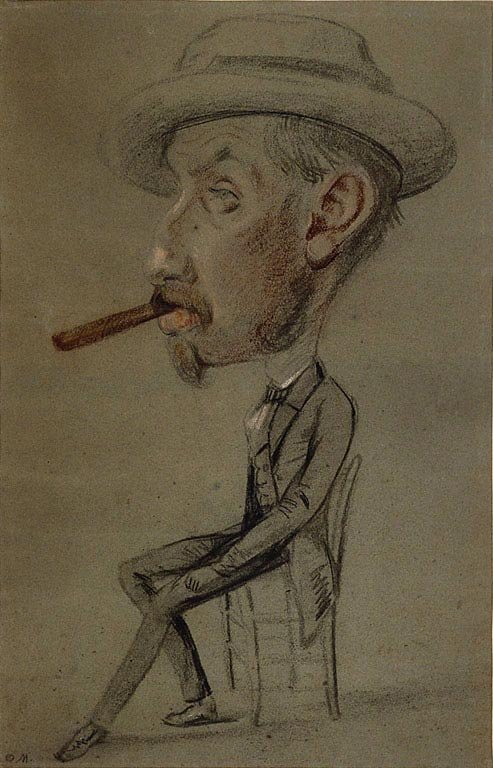 Homme avec un gros cigare - Claude Monet