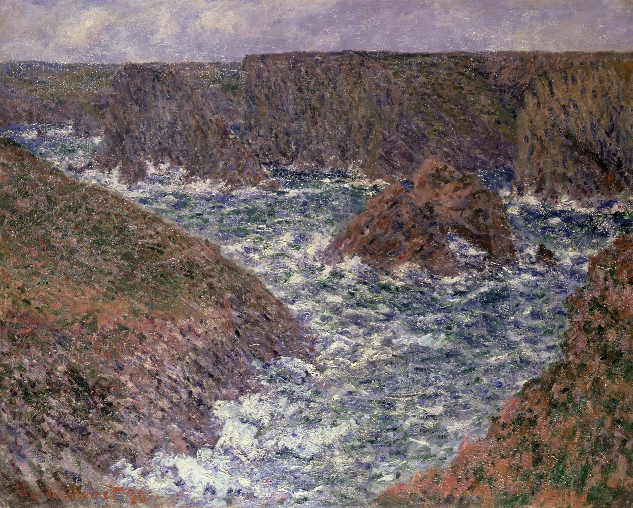 Port Domois à Belle-Île (1886) - Claude Monet