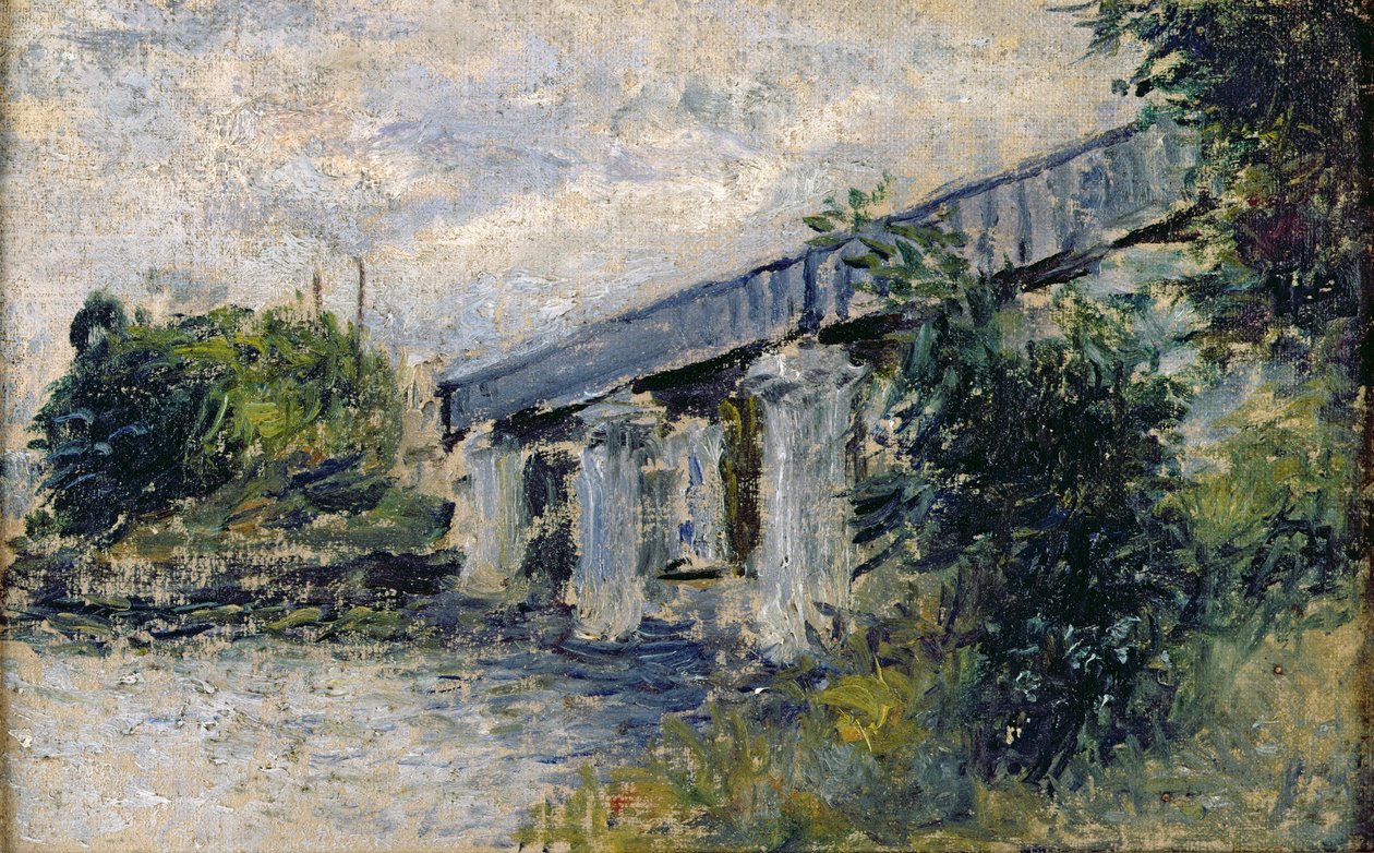 Pont ferroviaire à Argenteuil, 1874 - Claude Monet