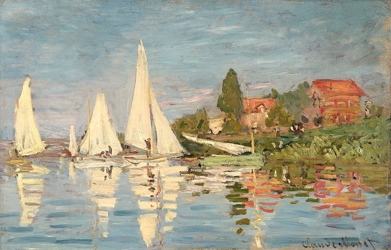 Régate à Argenteuil, vers 1872 - Claude Monet