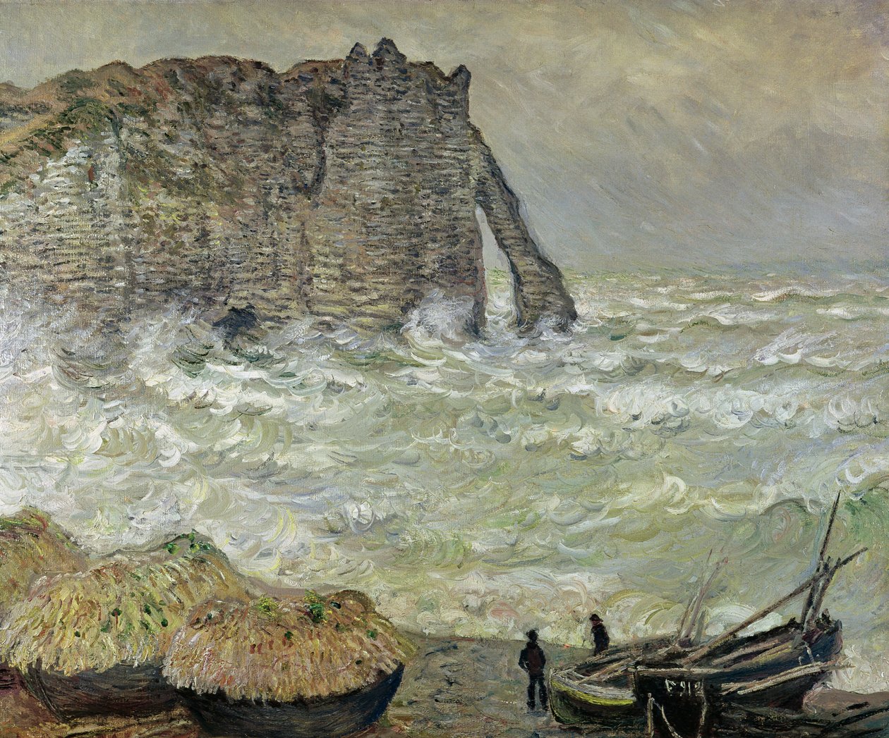 Mer agitée à Étretat, 1883 - Claude Monet