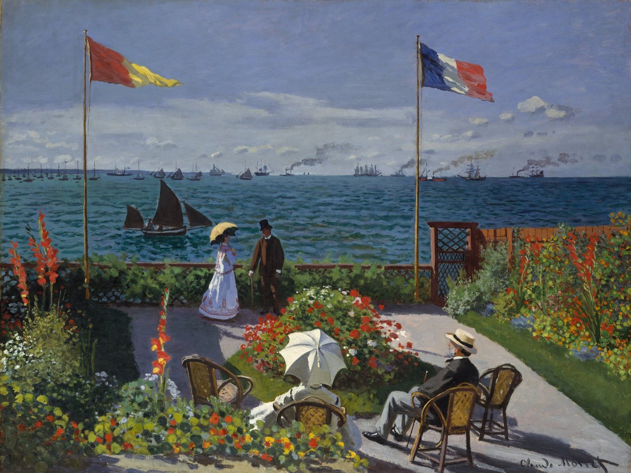 Terrasse à Sainte-Adresse - Claude Monet