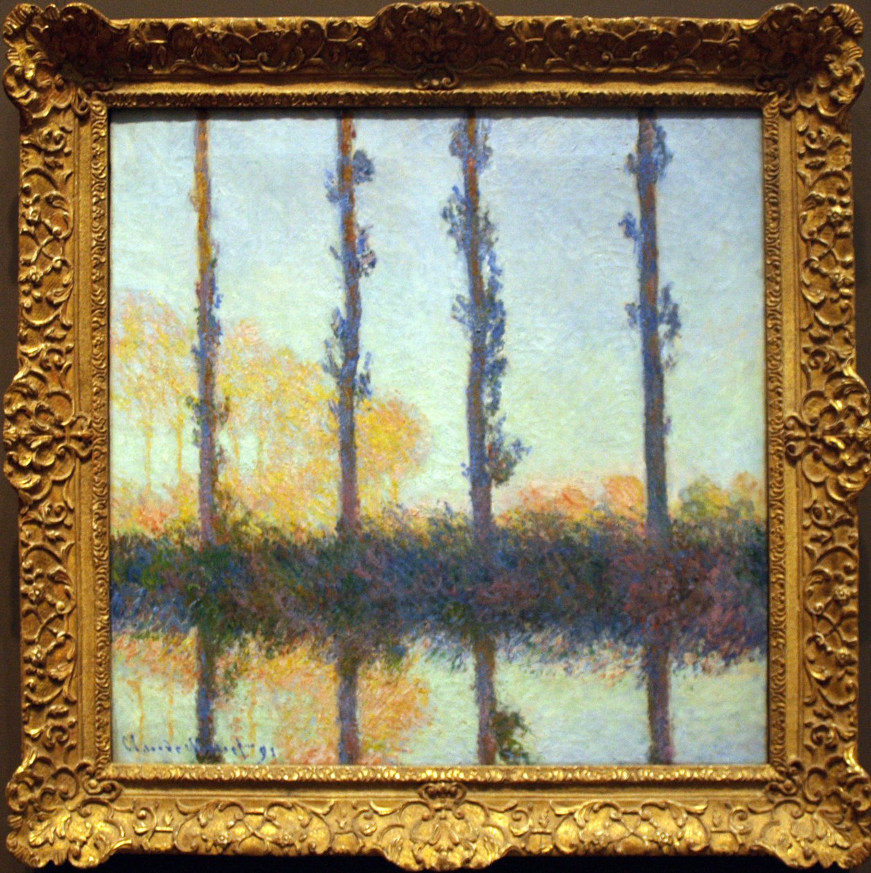 Les Quatre Arbres - Claude Monet