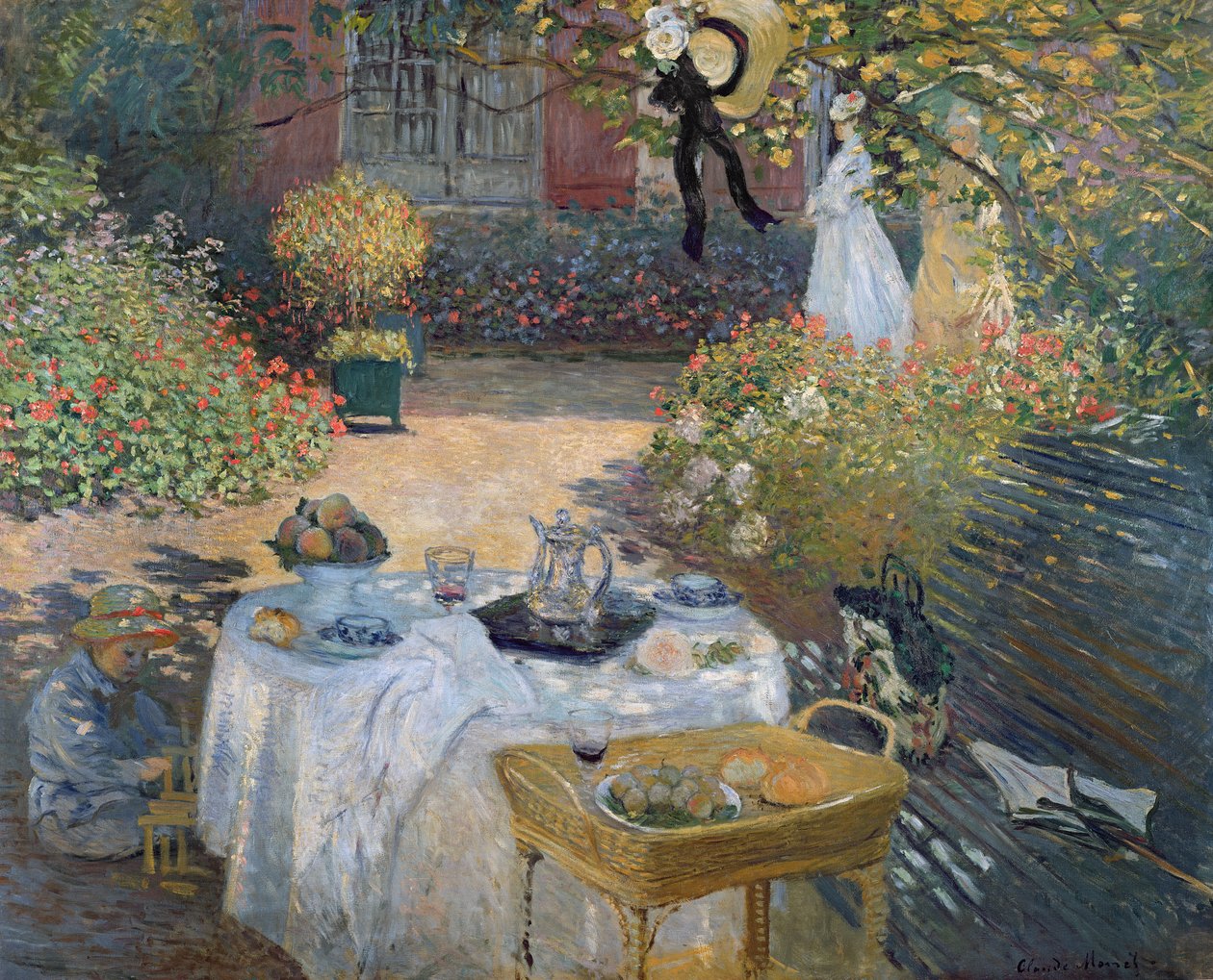 Le Déjeuner : le jardin de Monet à Argenteuil, vers 1873 - Claude Monet