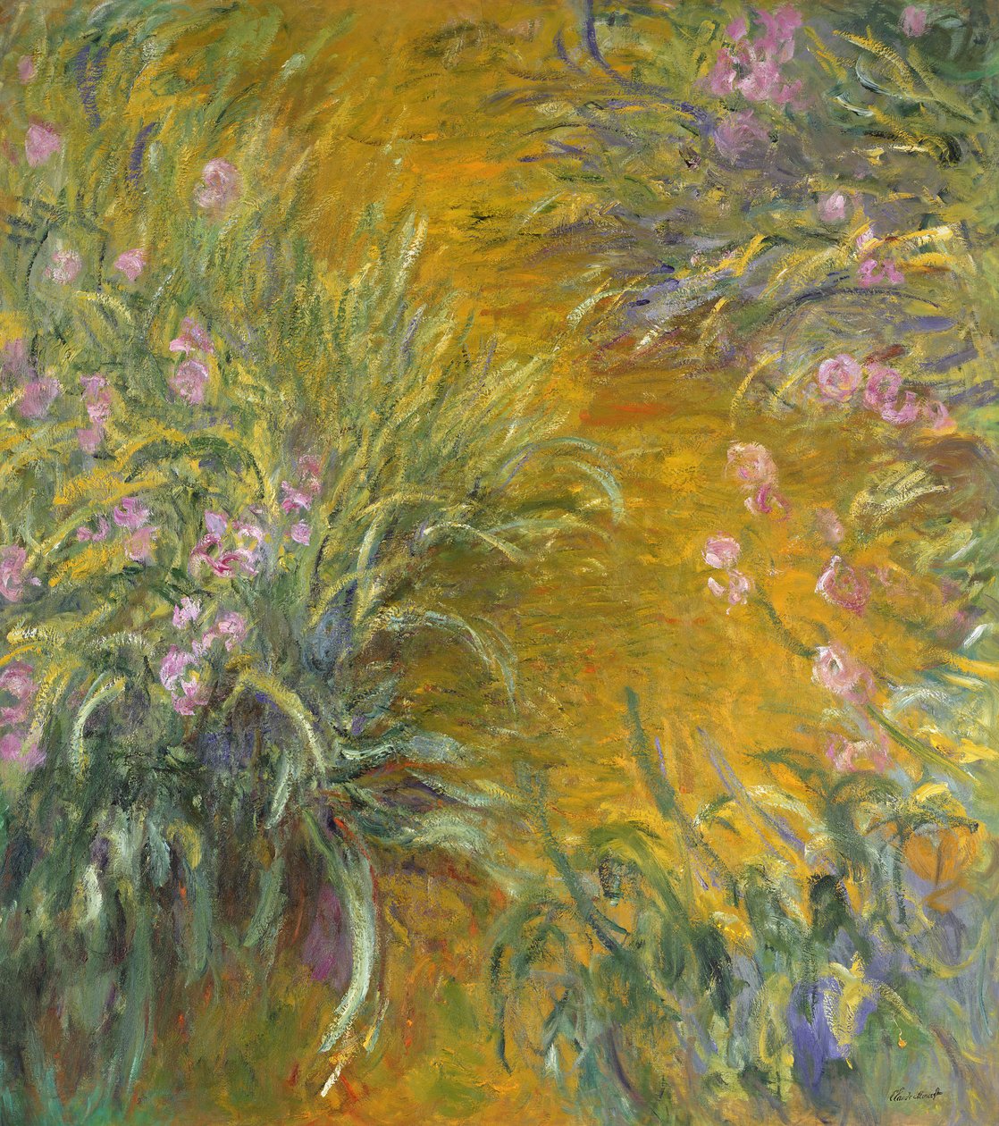 Le chemin à travers les iris, 1914-17 - Claude Monet
