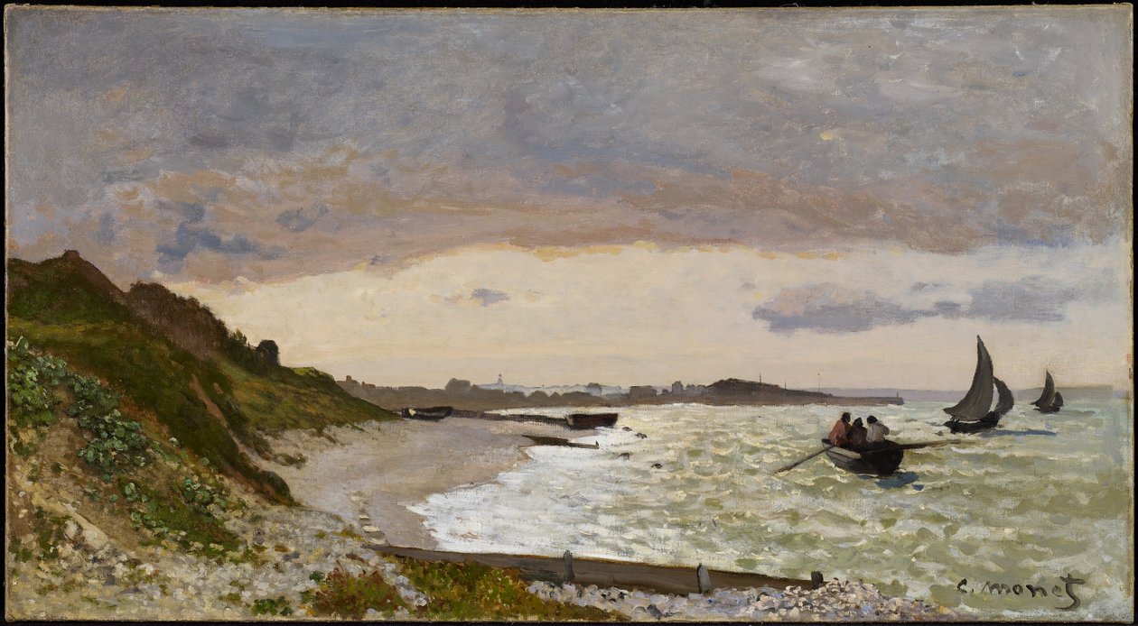 Le Rivage à Sainte-Adresse, 1864 - Claude Monet