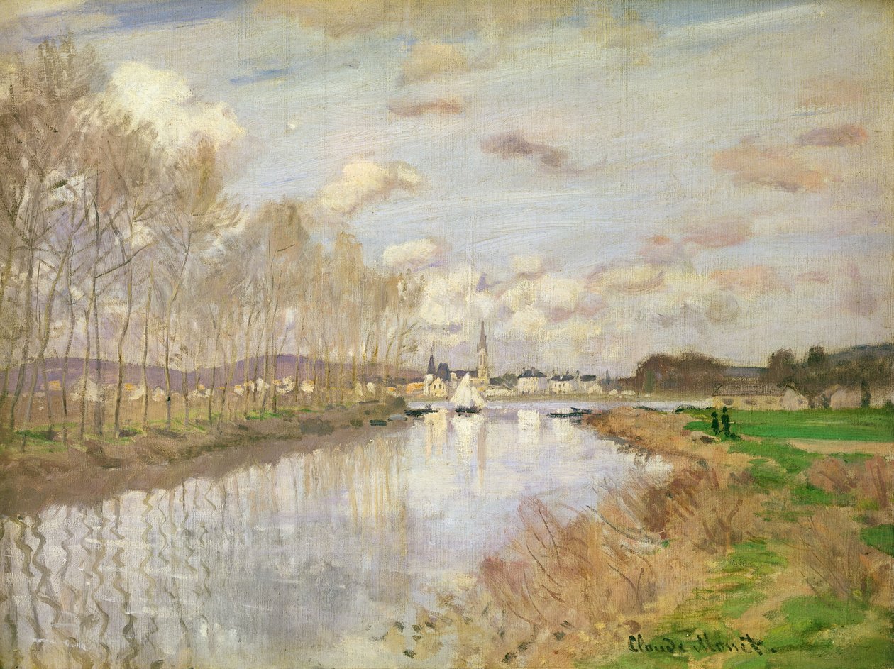 Le Yacht à Argenteuil, 1875 - Claude Monet