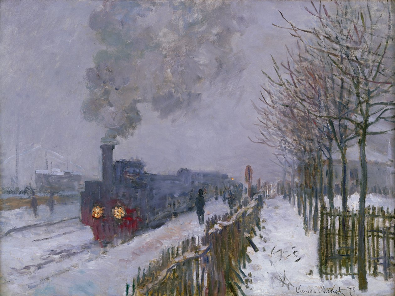 Train dans la neige ou La locomotive, 1875 - Claude Monet