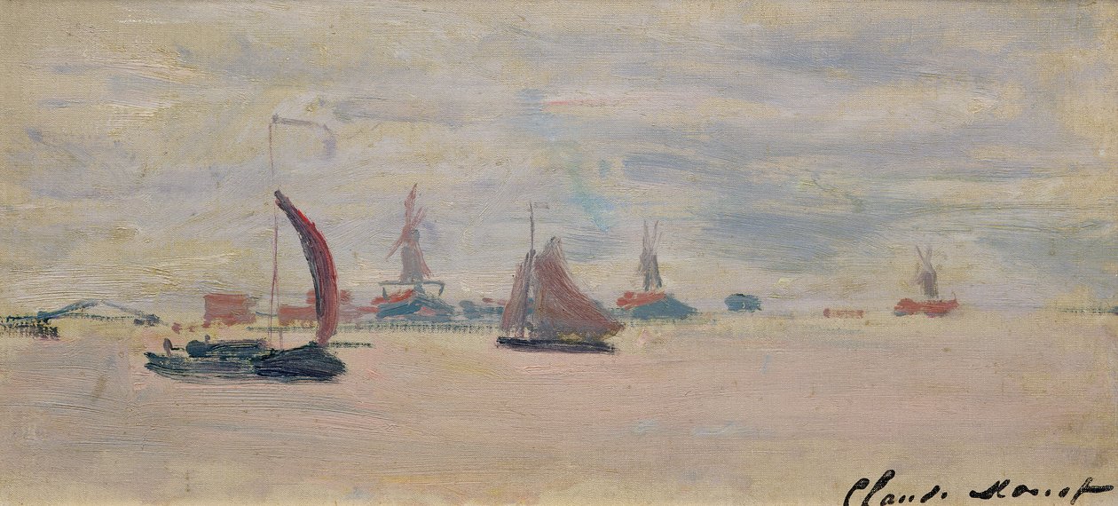 Vue du Voorzaan, 1871 - Claude Monet
