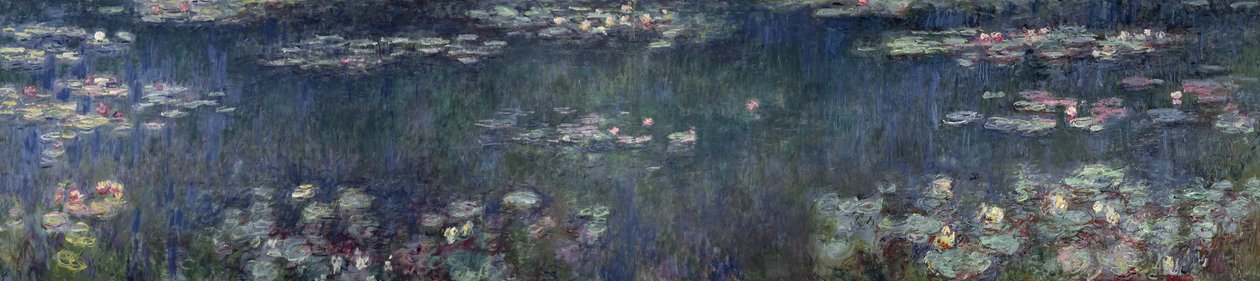 Nénuphars : Réflexions vertes, 1914-18 (section gauche et droite) - Claude Monet