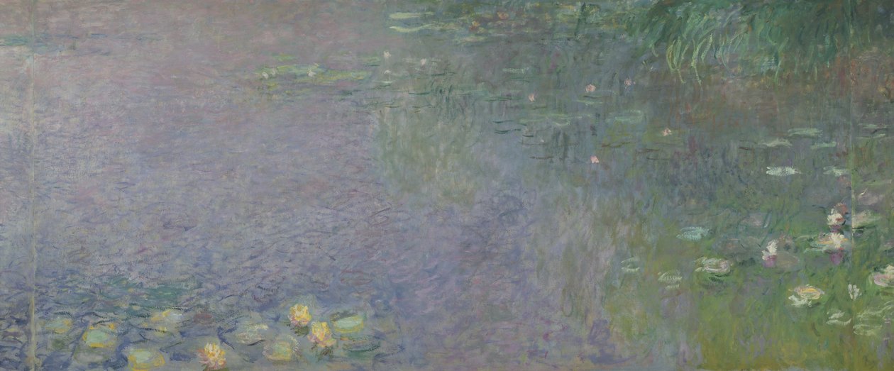 Nénuphars : Matin, 1914-18 (section centrale droite) - Claude Monet