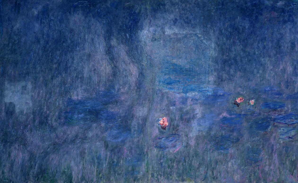 Nénuphars : Réflexions des arbres (détail) - Claude Monet