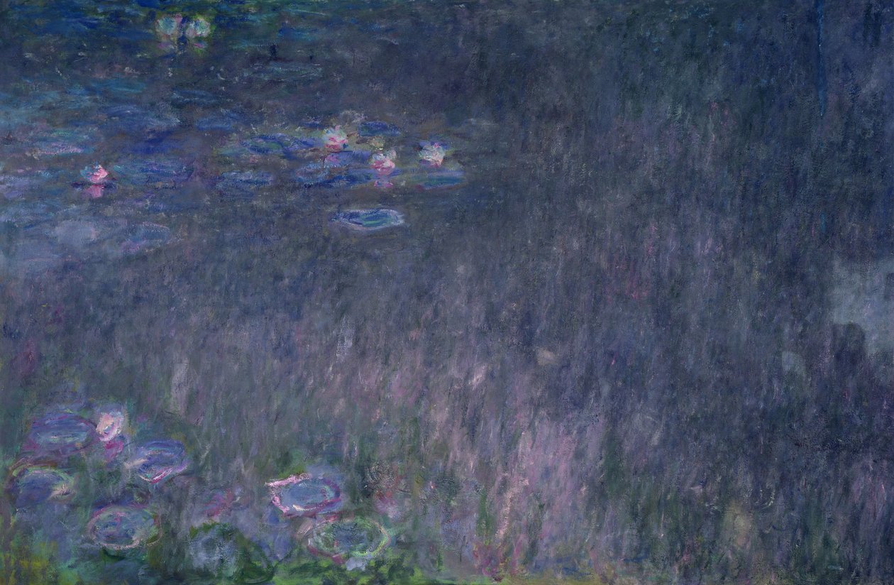 Nénuphars : Réflexions des arbres (détail) - Claude Monet