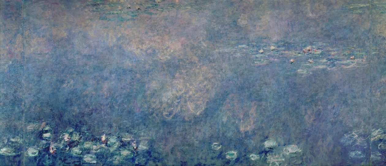 Nénuphars : Deux saules pleureurs, section centrale gauche, 1914-18 - Claude Monet