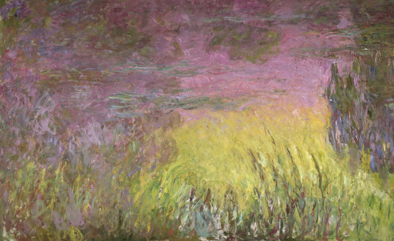 Nénuphars au coucher du soleil, 1915-26 (détail) - Claude Monet