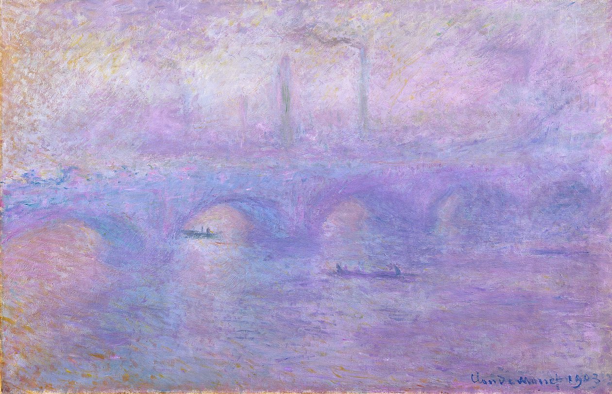 Pont de Waterloo dans le brouillard, 1899-1901 - Claude Monet
