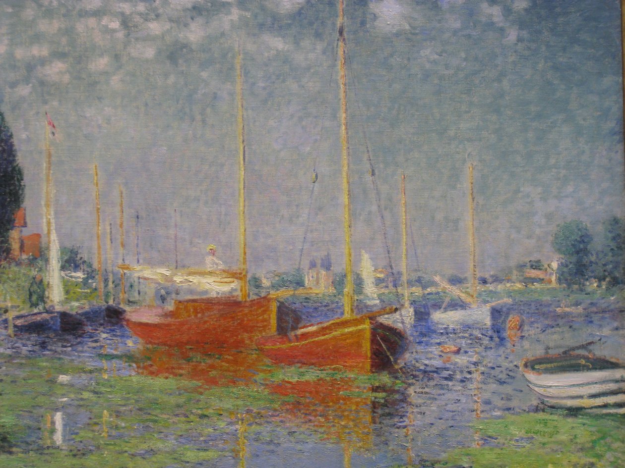 Bateaux Rouges à Argenteuil - Claude Monet
