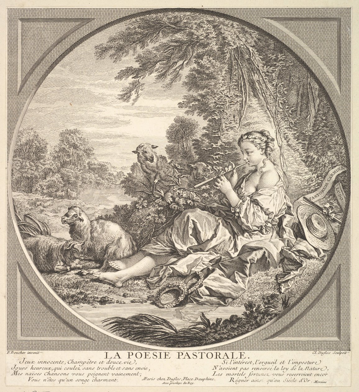 Poésie Pastorale - Claude Augustin Duflos