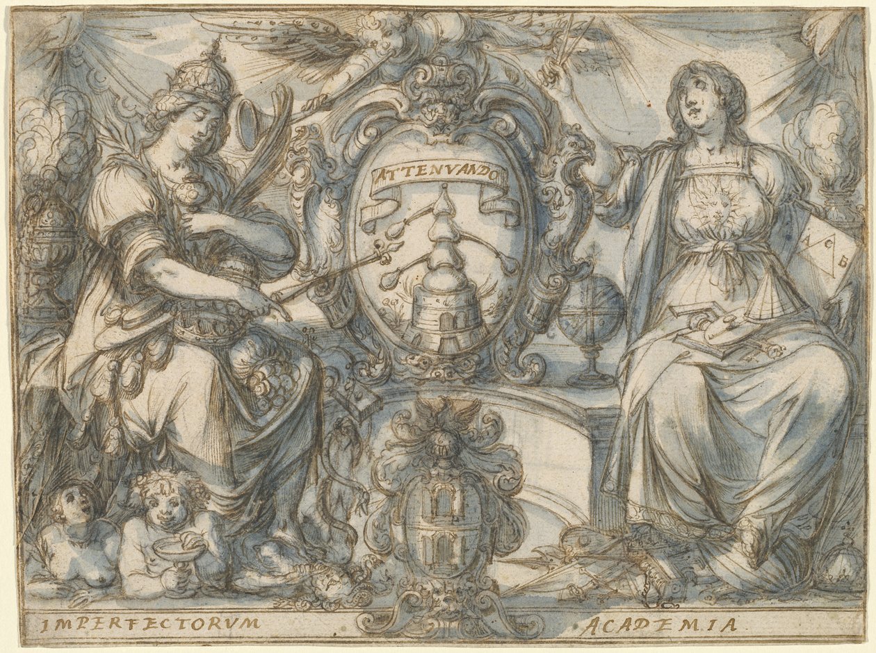 Imperfectorum Academia (Académie des imparfaits) - Claude Deruet