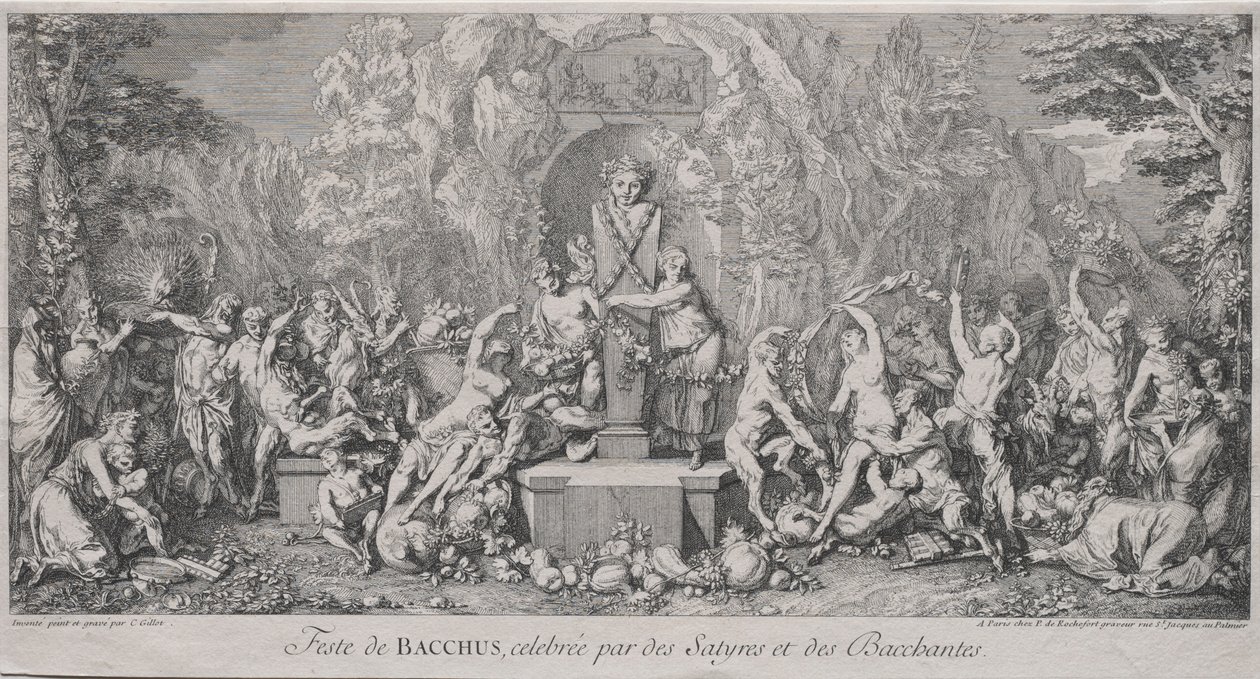 Les Quatre Fêtes : Fête de Bacchus - Claude Gillot