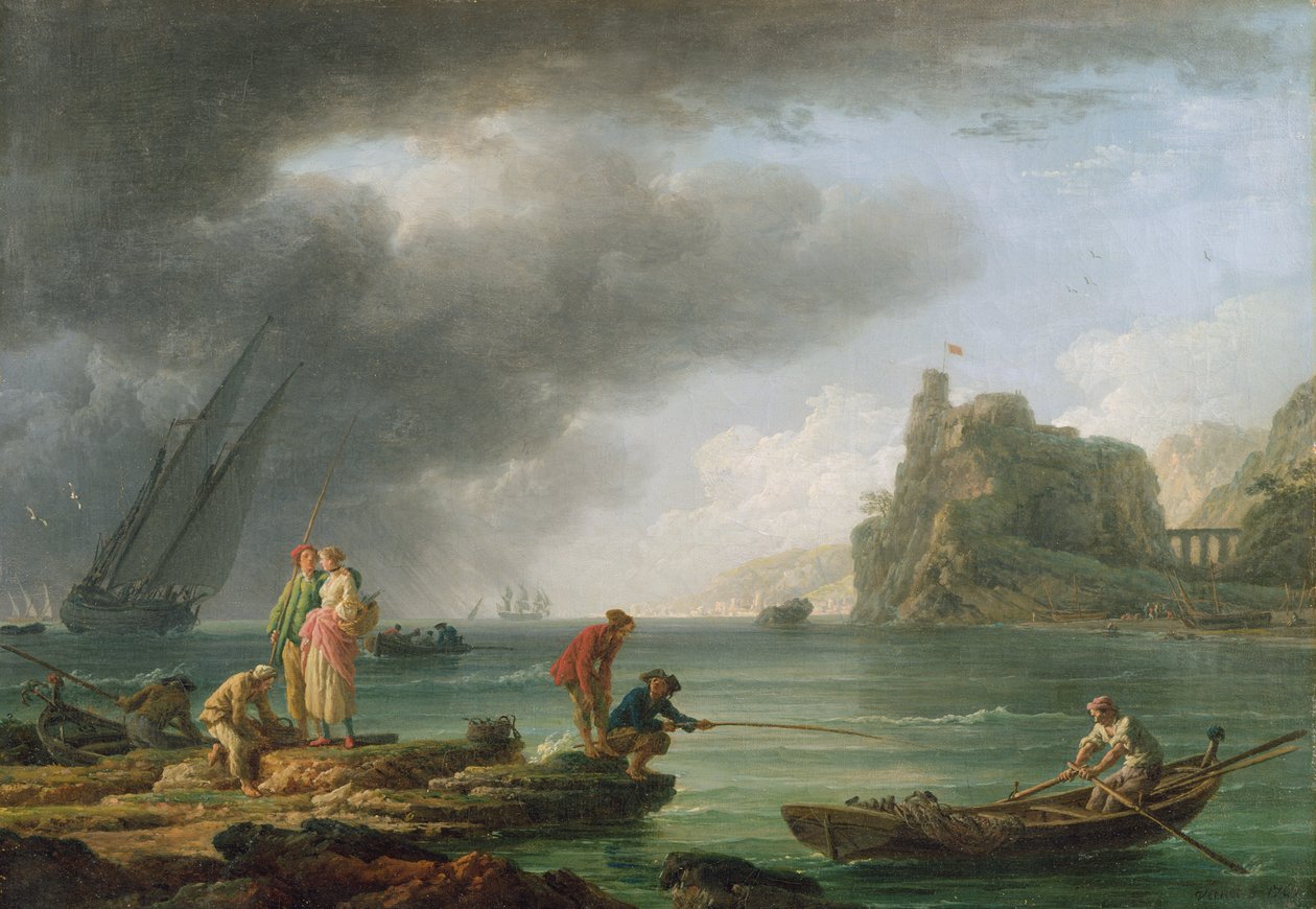 Scène de côte - Claude Joseph Vernet