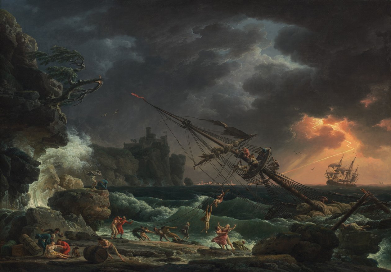 Le Naufrage, 1772 - Claude Joseph Vernet