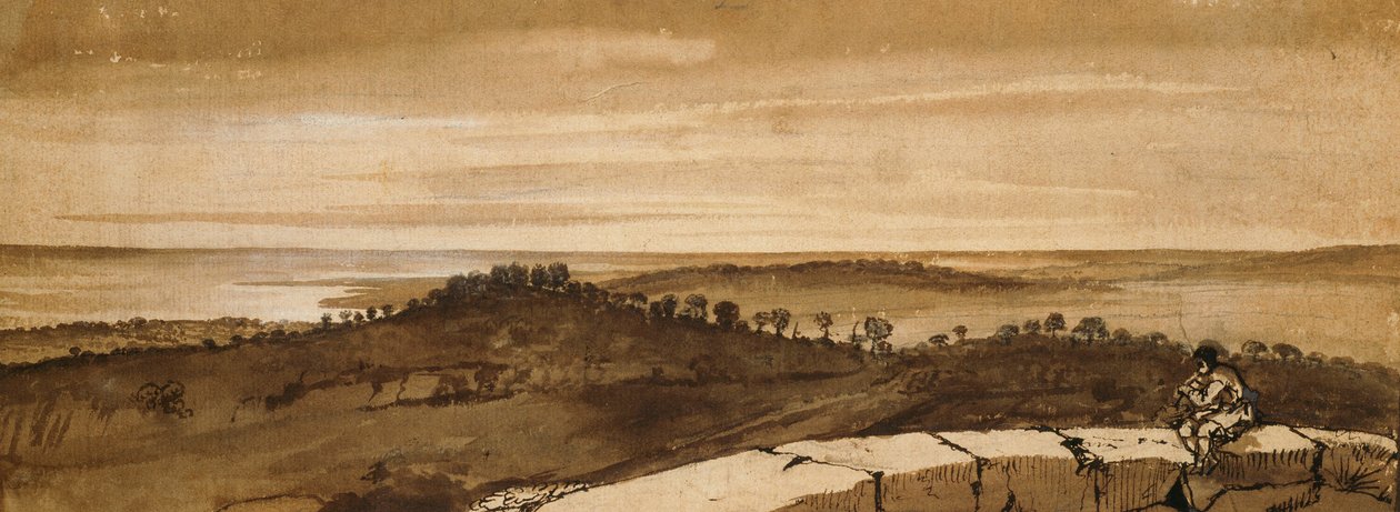 Panorama depuis le Sasso - Claude Lorrain