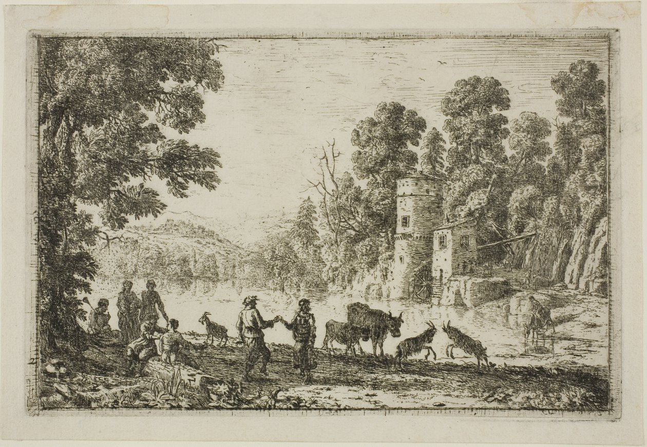 La danse sur la rive - Claude Lorrain