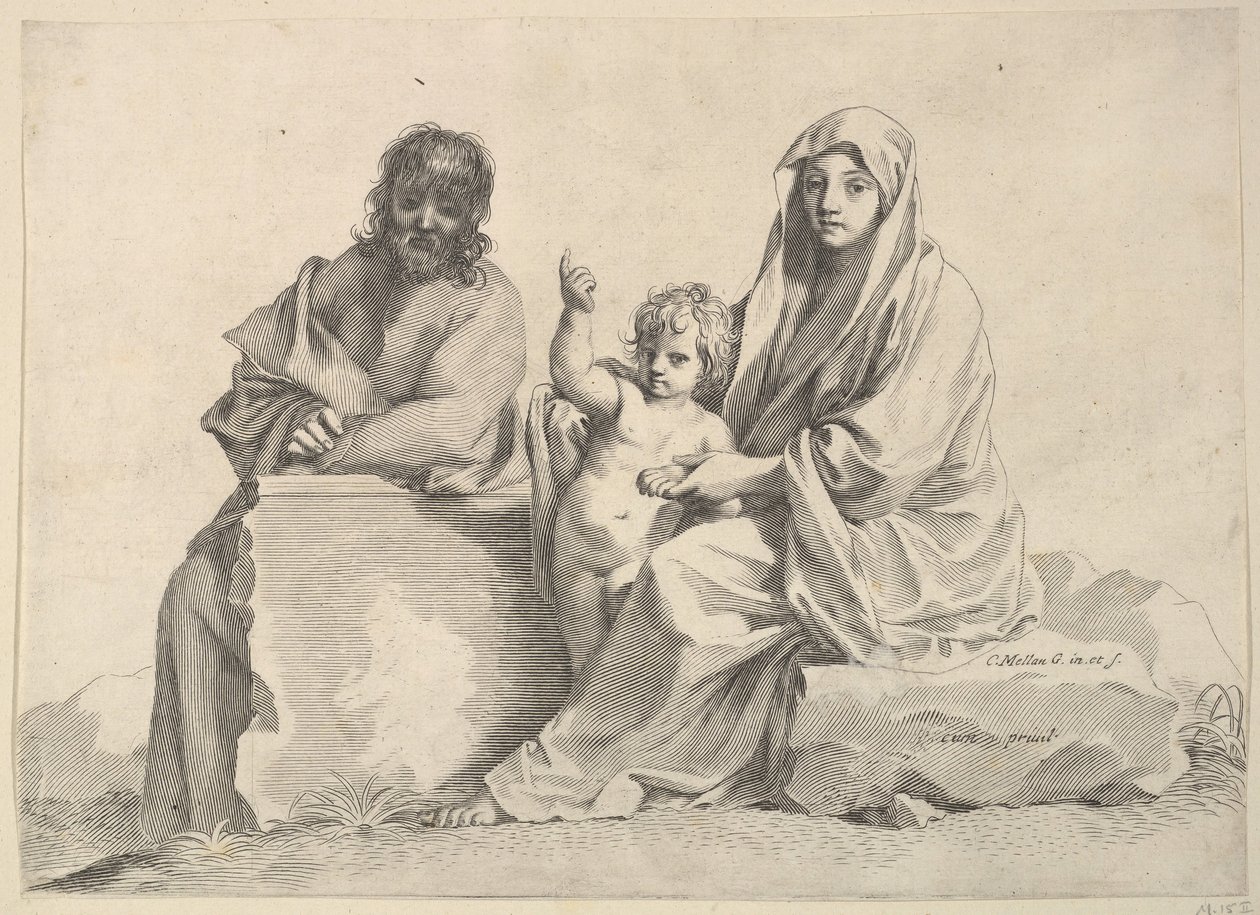 Sainte Famille - Claude Mellan