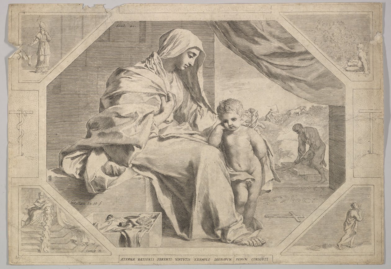 Sainte Famille - Claude Mellan