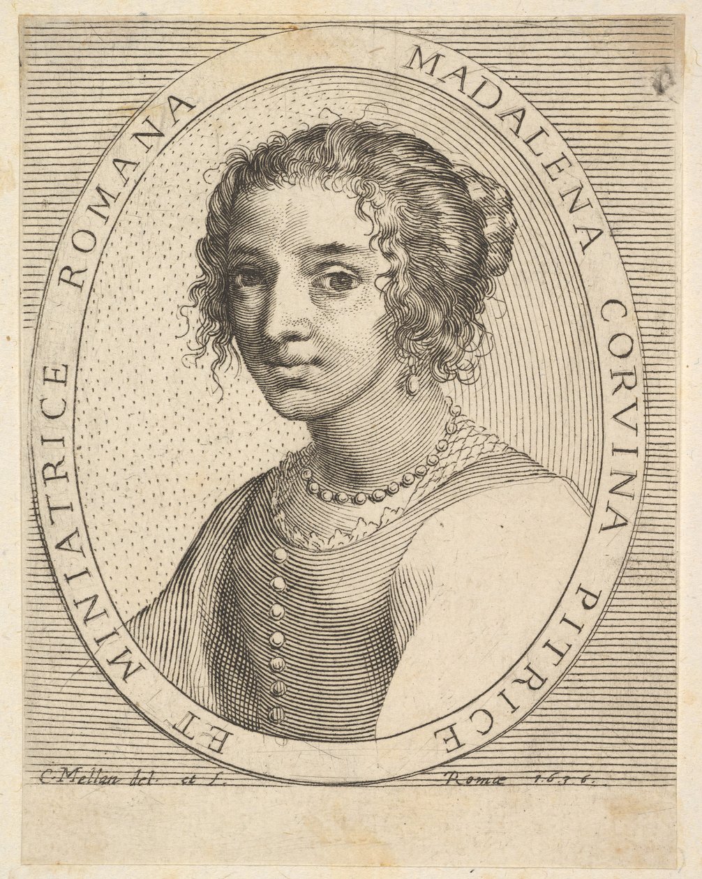Maddalena Corvina - Claude Mellan
