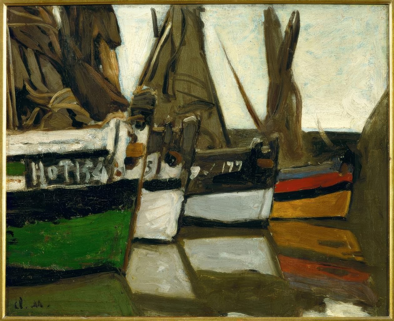 Bateaux de pêche, Honfleur - Claude Monet