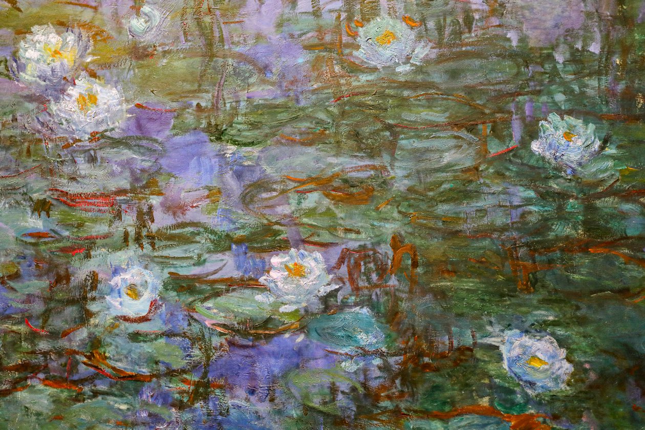 Nymphéas Bleus (détail) - Claude Monet