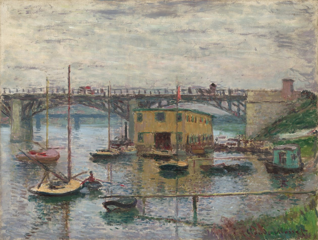 Pont à Argenteuil par un jour gris - Claude Monet