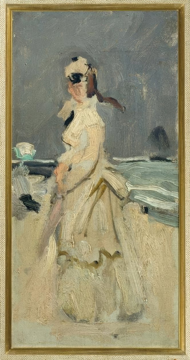 Camille sur la plage - Claude Monet