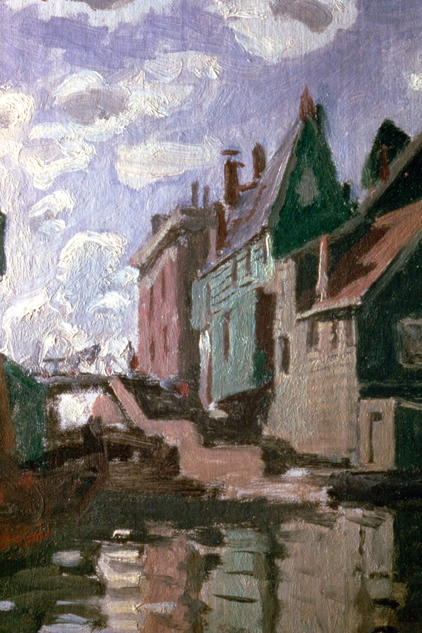 Canal à Zaandam, (détail), 1871 - Claude Monet