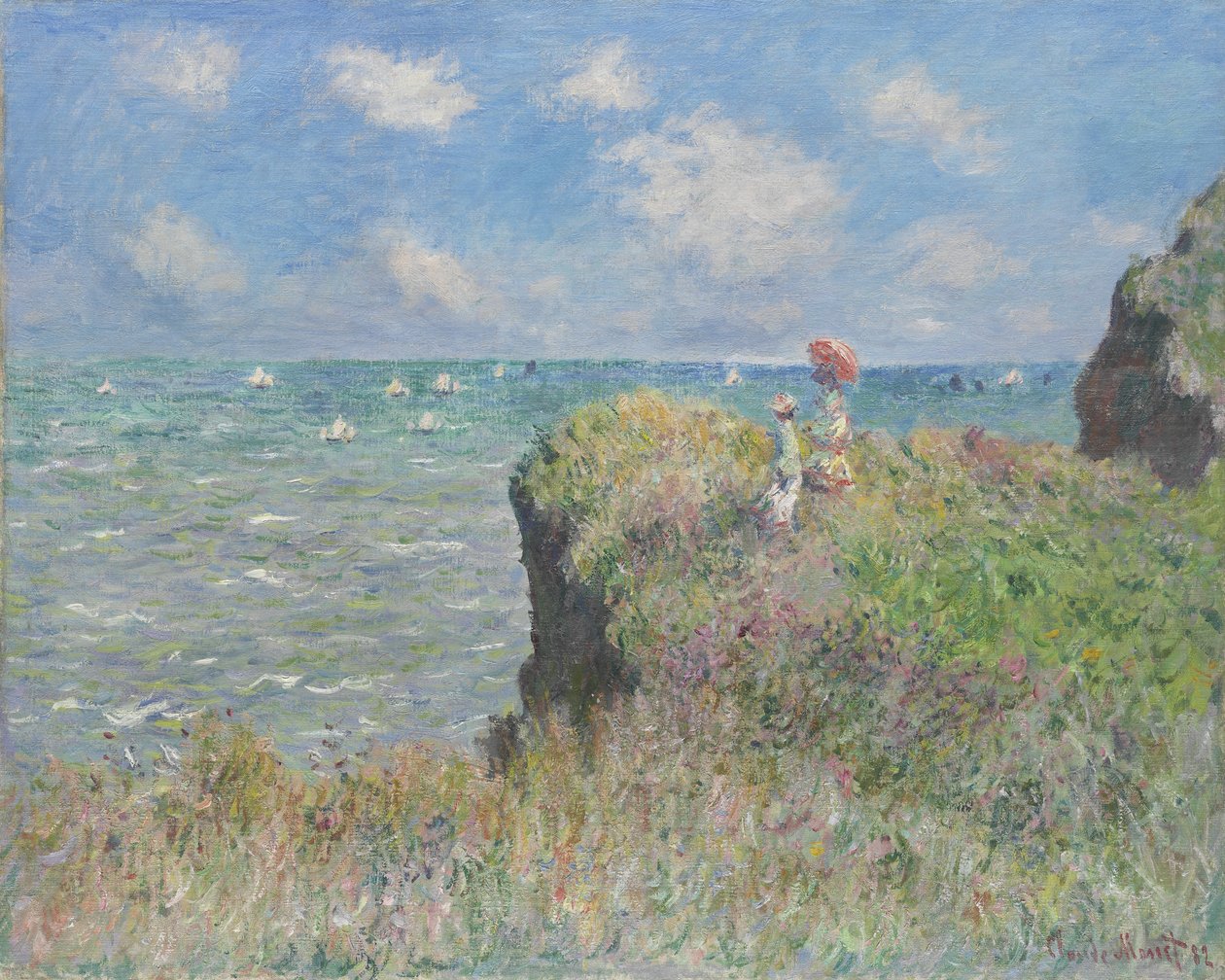 Promenade sur la falaise à Pourville, 1882 - Claude Monet