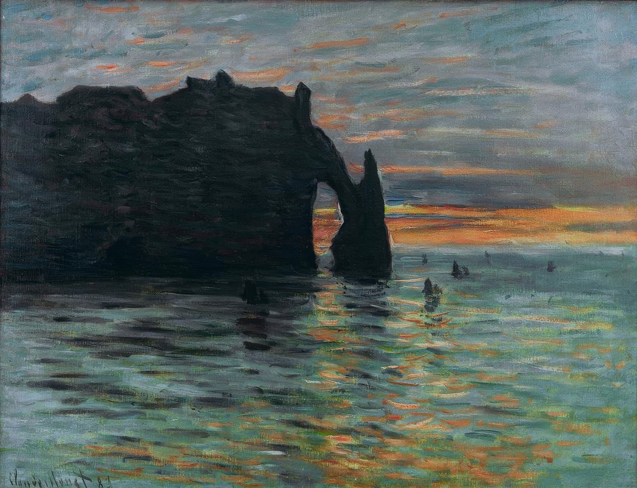 Coucher de soleil - Claude Monet