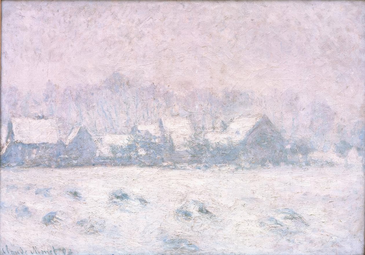 Effet de neige à Giverny - Claude Monet