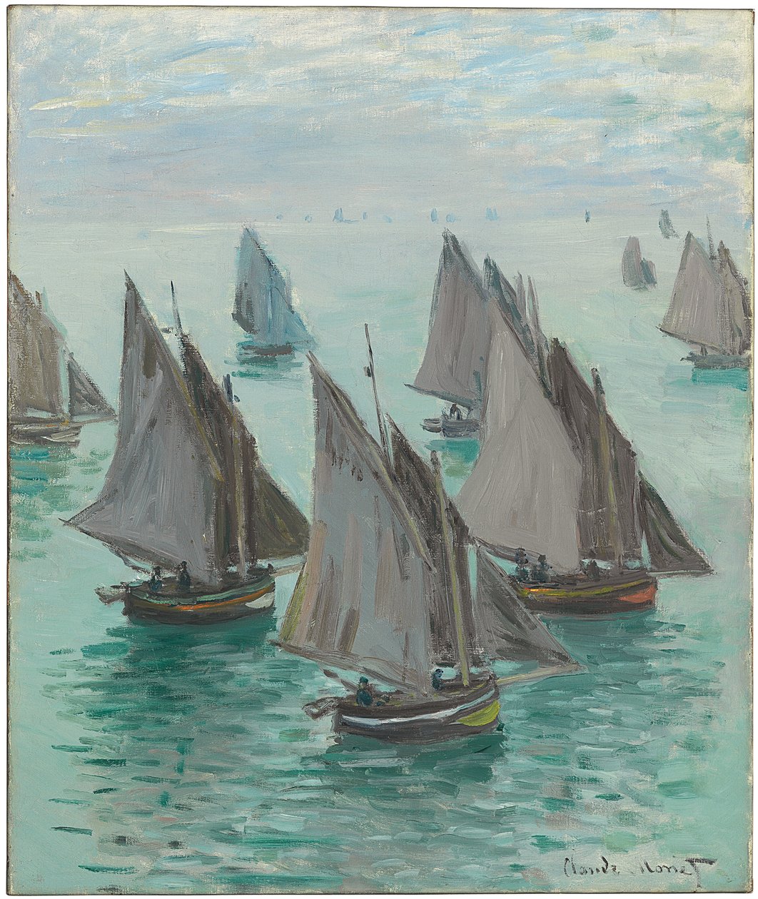 Bateaux de Pêche, Mer Calme, 1868 - Claude Monet