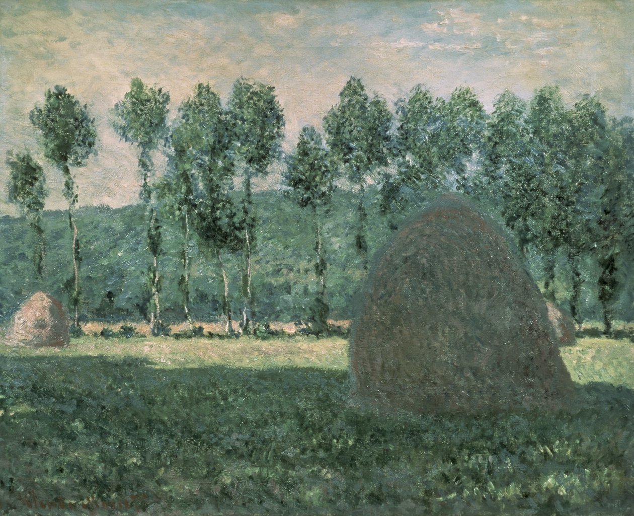 Meules de foin près de Giverny, vers 1884-89 - Claude Monet