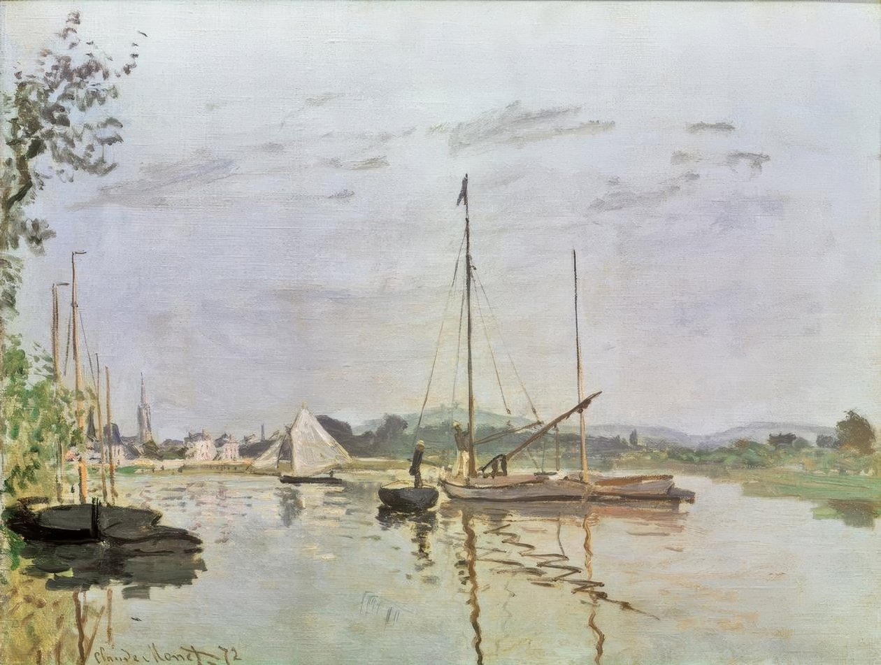 La barque, Argenteuil - Claude Monet