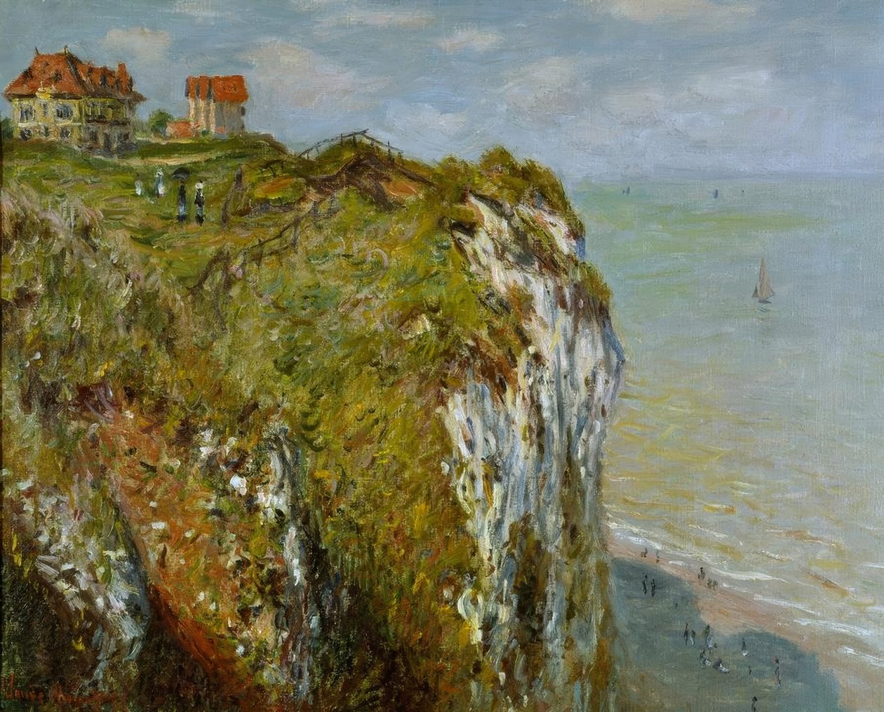La falaise à Dieppe - Claude Monet