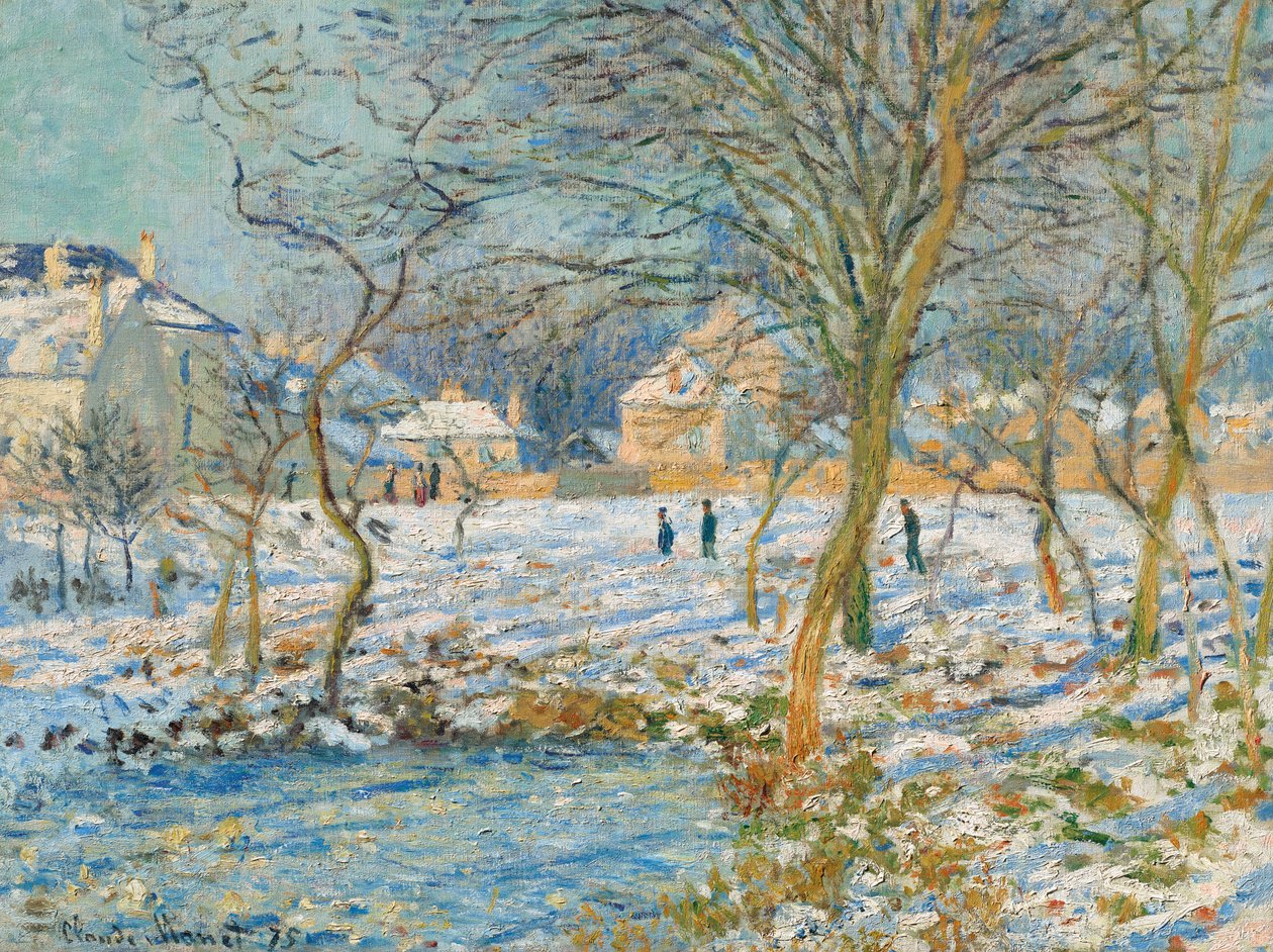 La mare, effet de neige - Claude Monet