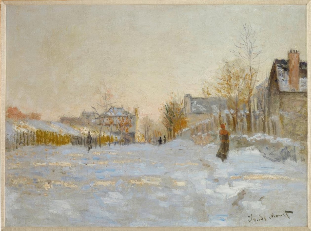 La neige à Argenteuil - Claude Monet