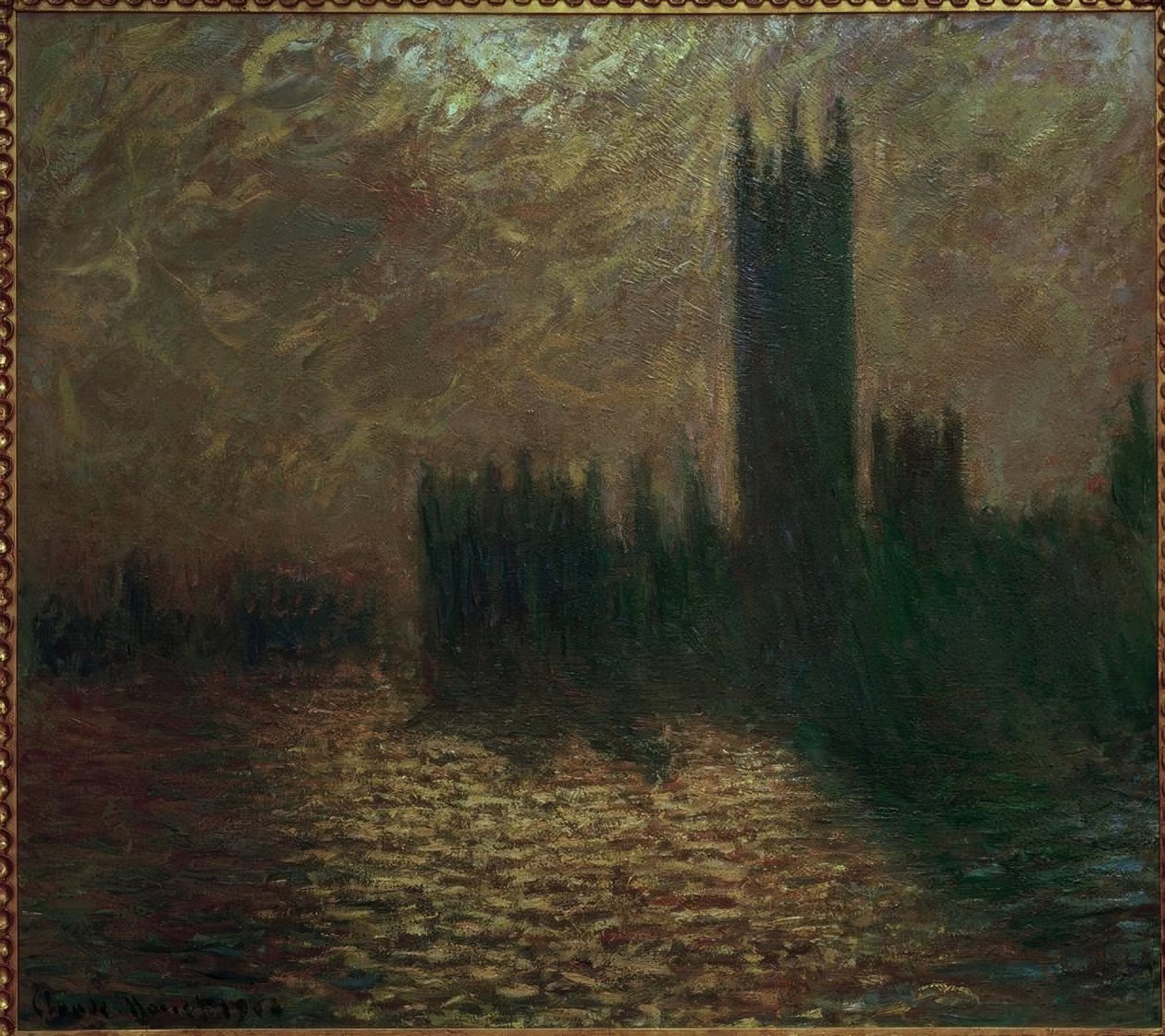 Le Parlement, ciel orageux - Claude Monet
