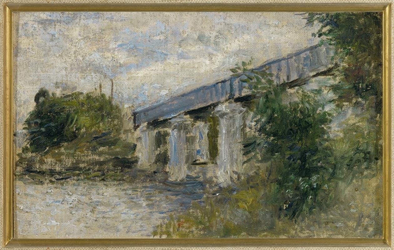 Le Pont de chemin de fer, Argenteuil - Claude Monet