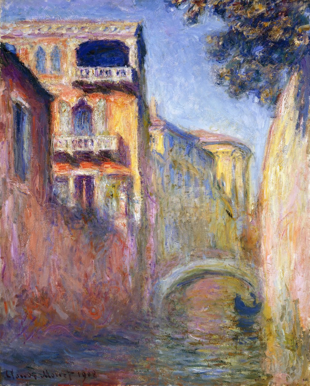 Le Rio de la Salute, 1908 - Claude Monet